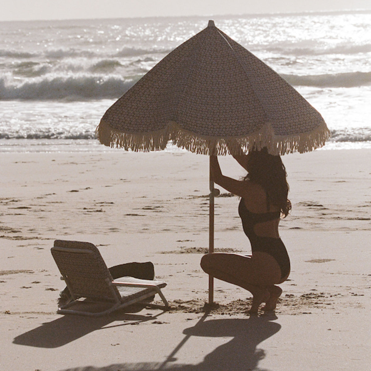 Tallow Flower Beach Umbrella