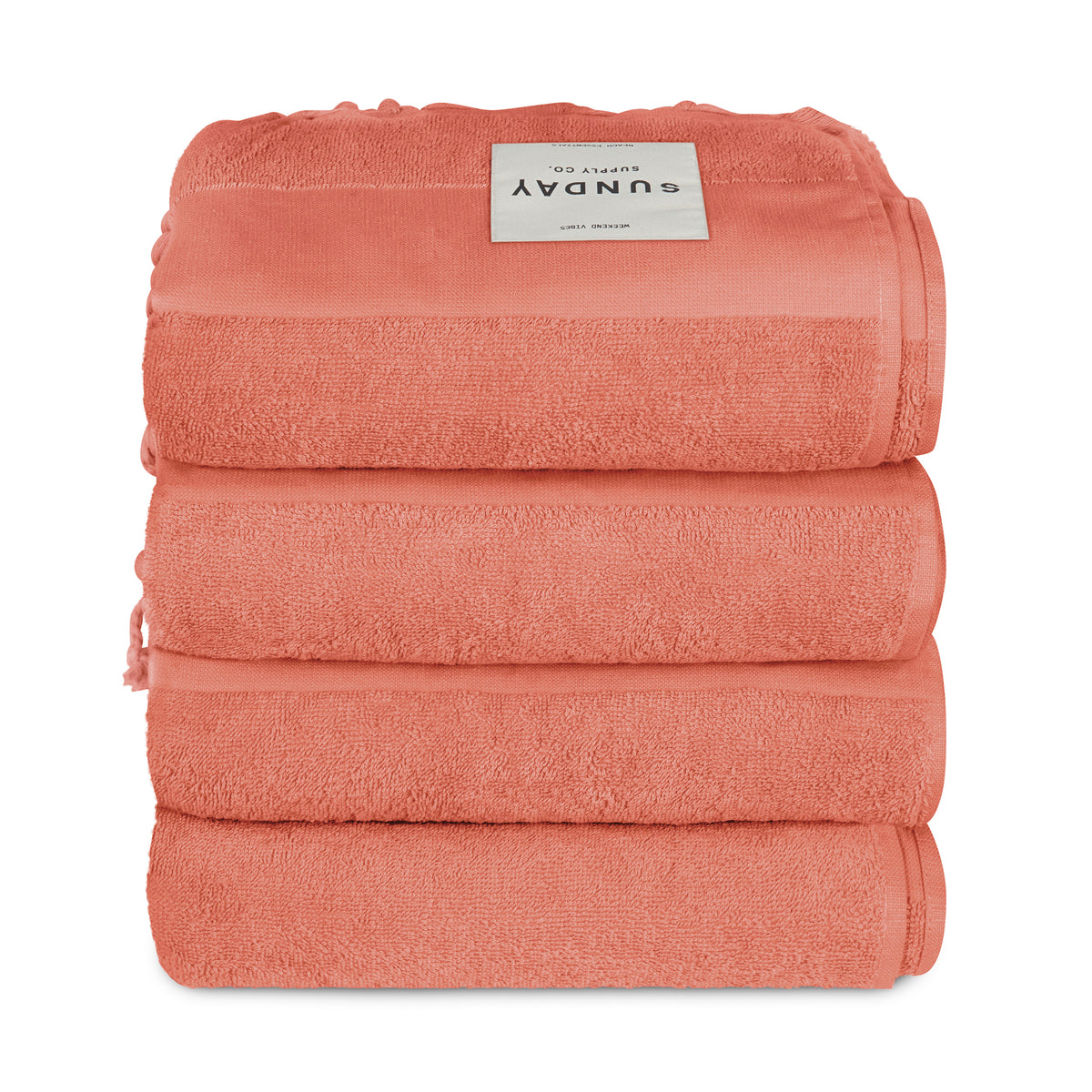 Terracotta Beach Towel Set of 4