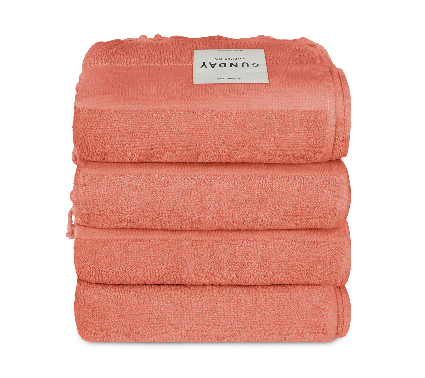 Terracotta Beach Towel Set of 4