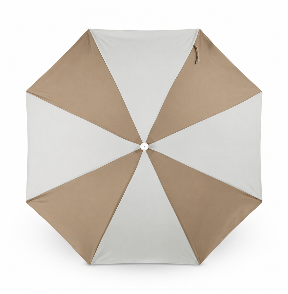 Husk Splice Classic Beach Umbrella — top view