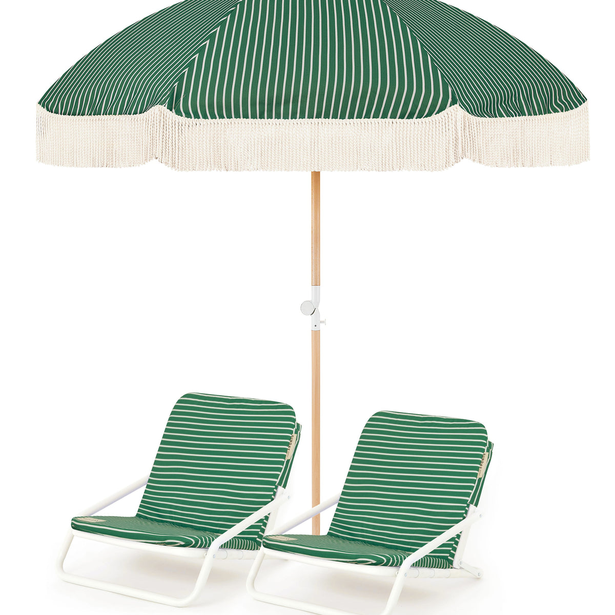 Mineral Beach Umbrella & Beach Chair Set
